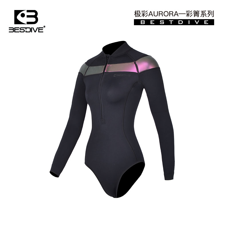 -AURORA COLLAGE- NYLON BODYSUIT