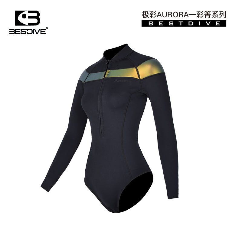 -AURORA COLLAGE- NYLON BODYSUIT