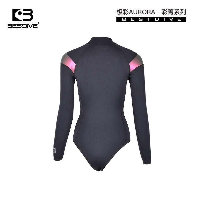 -AURORA COLLAGE- NYLON BODYSUIT