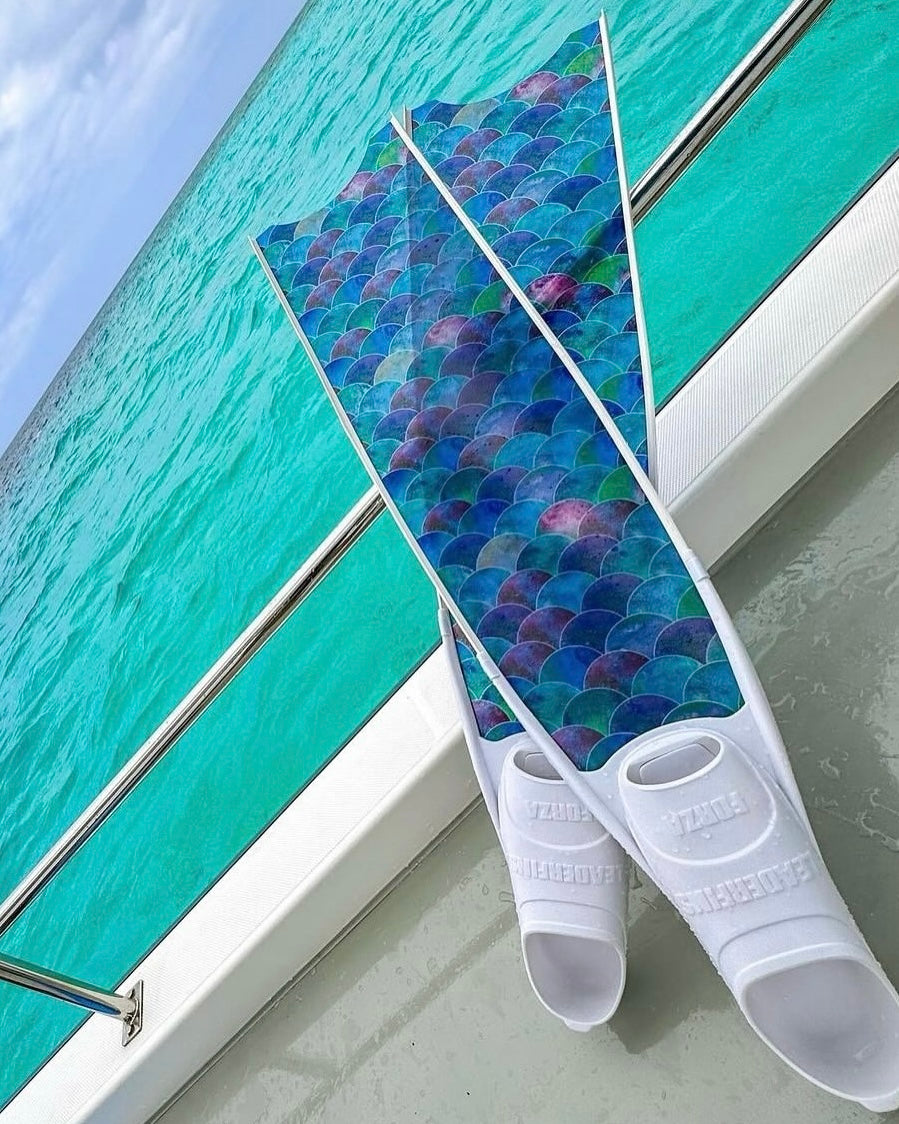 リーダーフィンズ　ロングフィン　MERMAID BLUE　スキンダイビング リーダーフィンズ MERMAID BLUE リーダーフィンズ ロングフィン