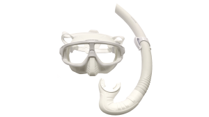 LEADERFINS SNORKEL SET WHITE