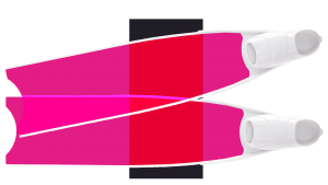 Leaderfins﻿ リーダーフィン SEMITRANSPARENT-FINS pink