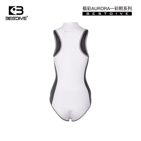 -AURORA COLLAGE- NYLON SLEEVELESS BODYSUIT