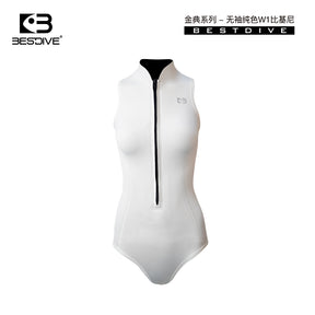 NYLON SLEEVELESS FRONT-ZIPPER