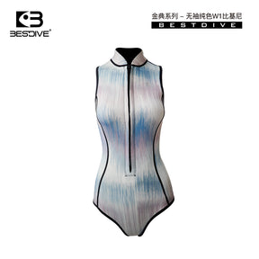 NYLON SLEEVELESS FRONT-ZIPPER