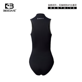 NYLON SLEEVELESS FRONT-ZIPPER