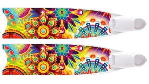 Leaderfins﻿ リーダーフィン SEMITRANSPARENT-FINS psychedelix